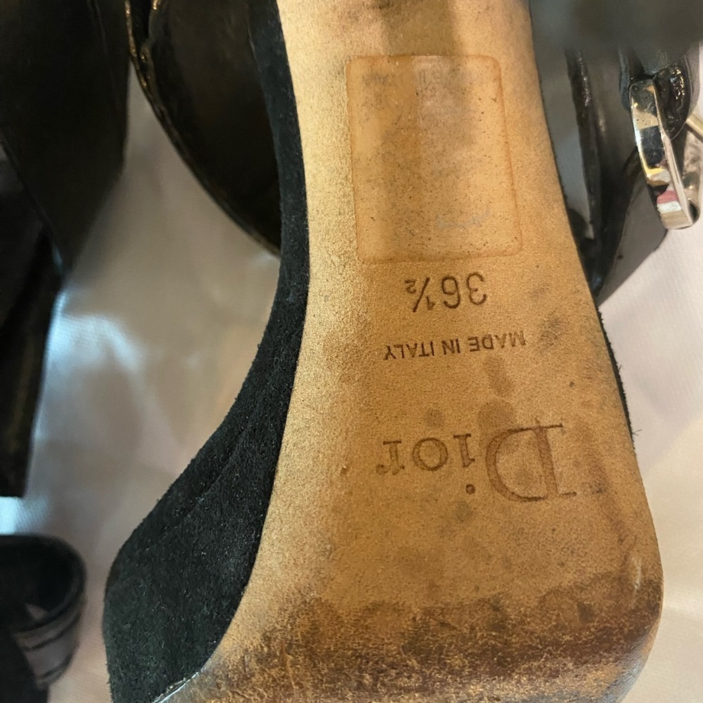 Dior bondage Black High Heel Sandals - Picture 7 of 8